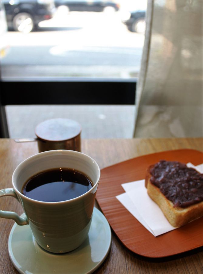 あんバタAset（ドリンクはKaikadoブレンドコーヒー） 1200円