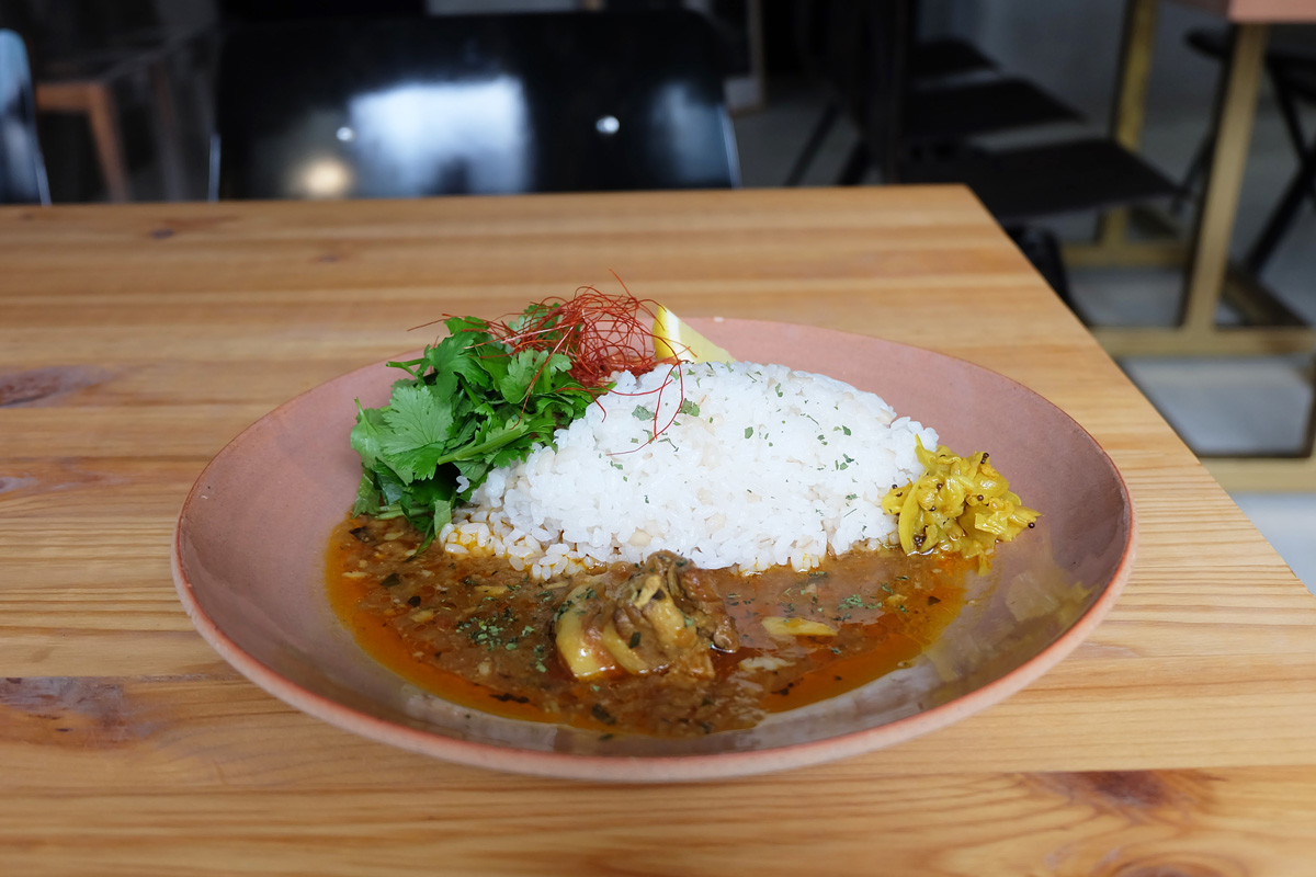 キーマとポークの合いがけ　1280円