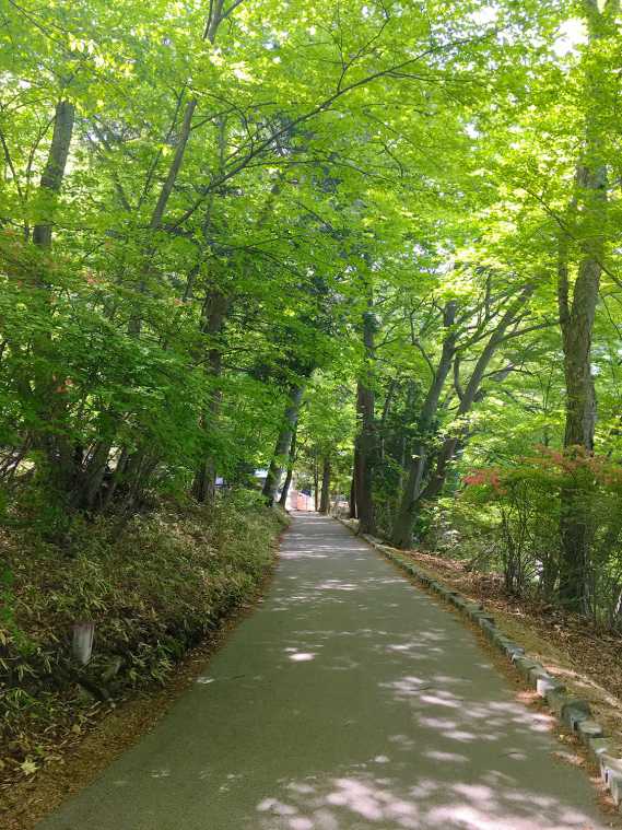 「英国大使館別荘記念公園」入口までの道のり