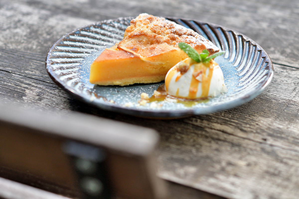 レモンのクランブルタルトプレート 540円