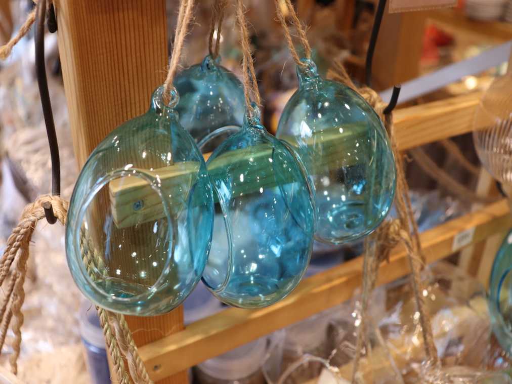 ガラスフラワーベース　ハンギングエッグ　108円　※無くなり次第終了