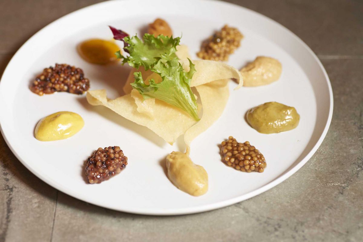 「ザ・パレット」タスマニアマスタード10種のテイスティング(1000円)