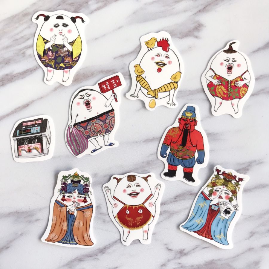 「Shock MAMA」ステッカー9枚セット460円