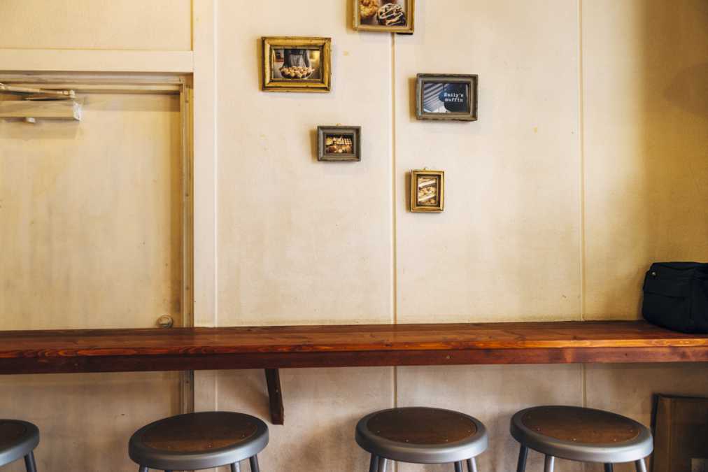 ブルックリンのカフェの雰囲気を取り入れたイートインスペース