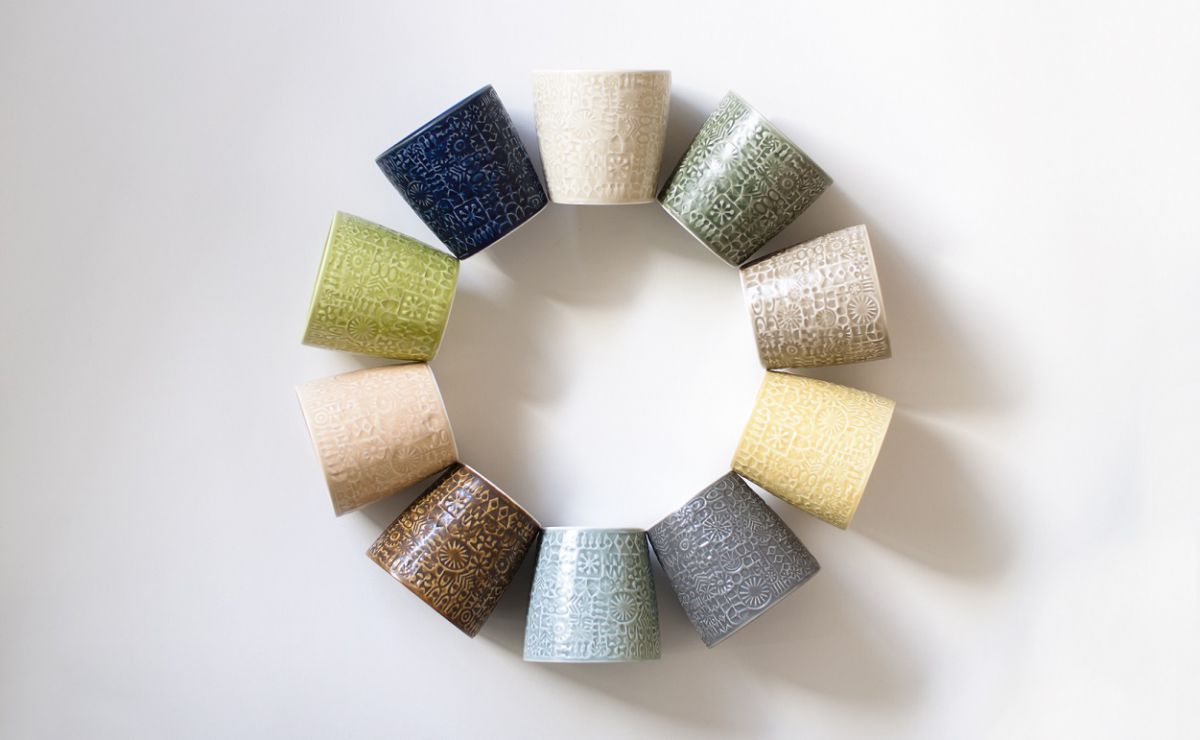 PATTERNED CUP各2376円 （税込）