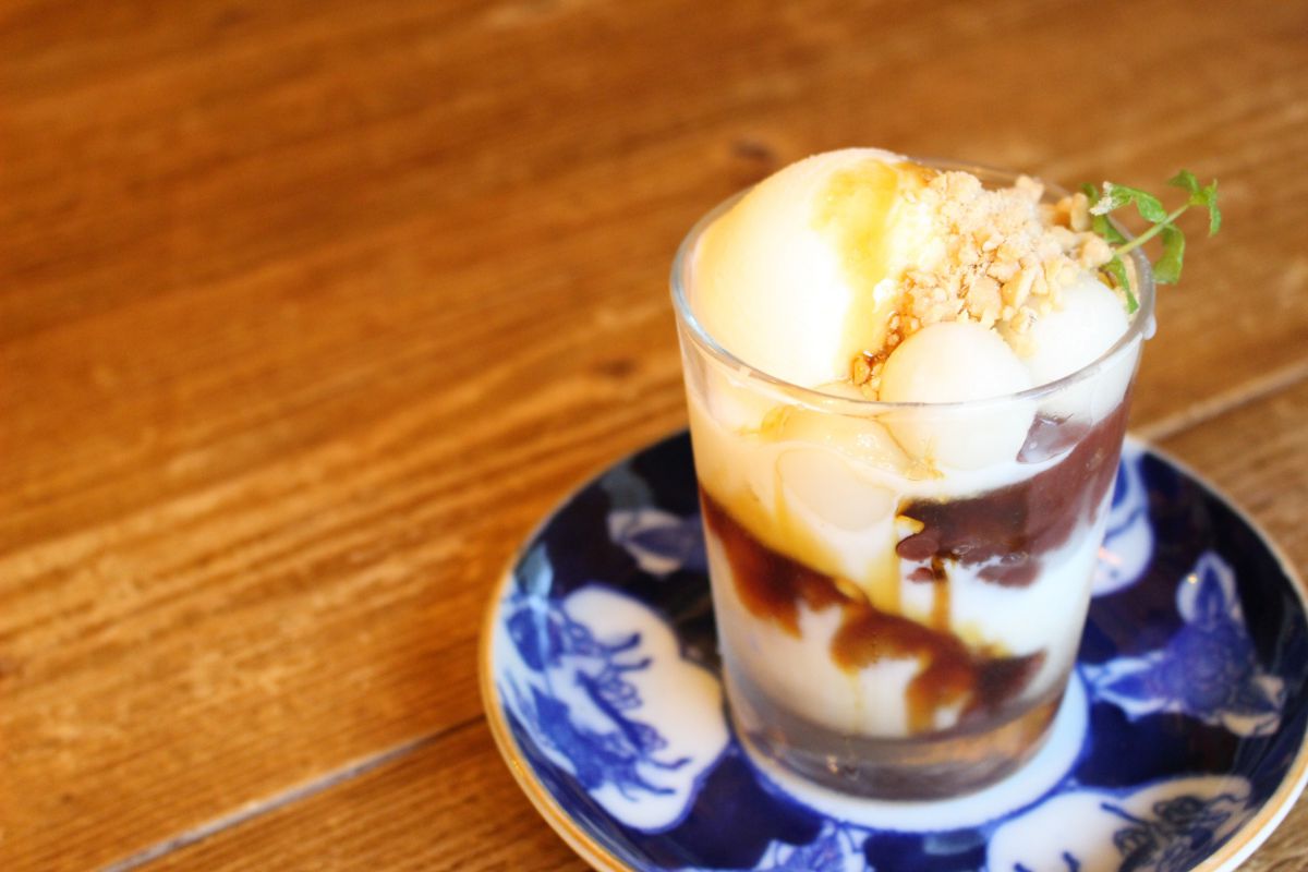 ココナッツミルクの氷ぜんざい680円