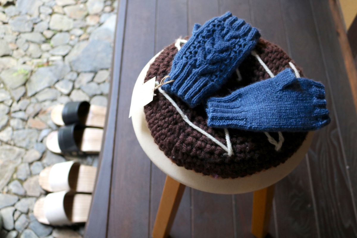 指なし手袋 キット 626円(税込※毛糸、作り方レシピ付き)